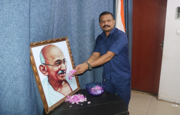 Celebration of Gandhi Jayanti at Embassy of India, Bamako